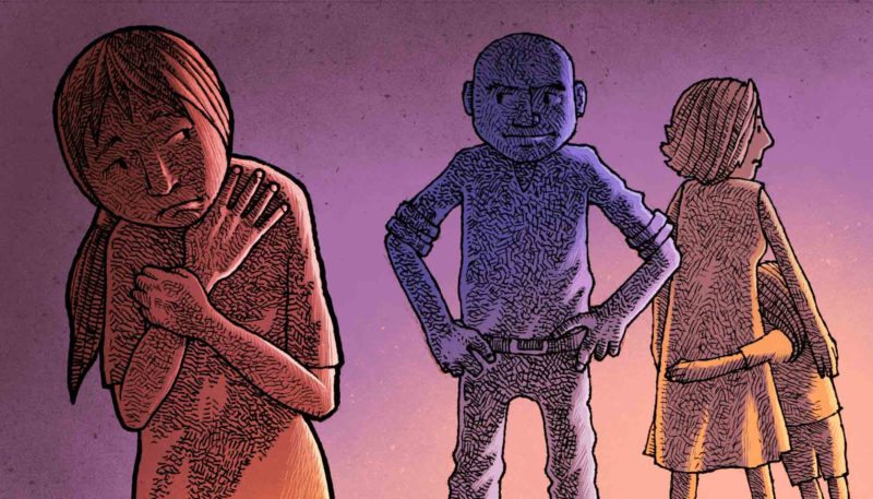 Madre adolescente huye de casa - Ilustración: Walther Sorg