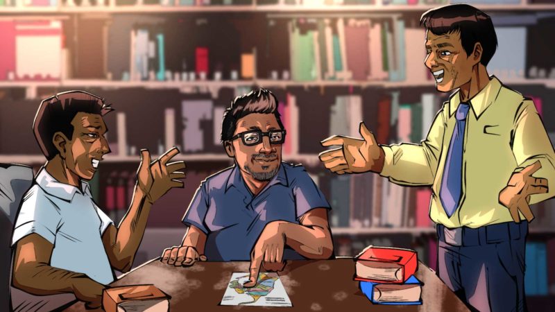 Juan La Rosa, indígena kaketí - Ilustración Carlos Leopoldo Machado